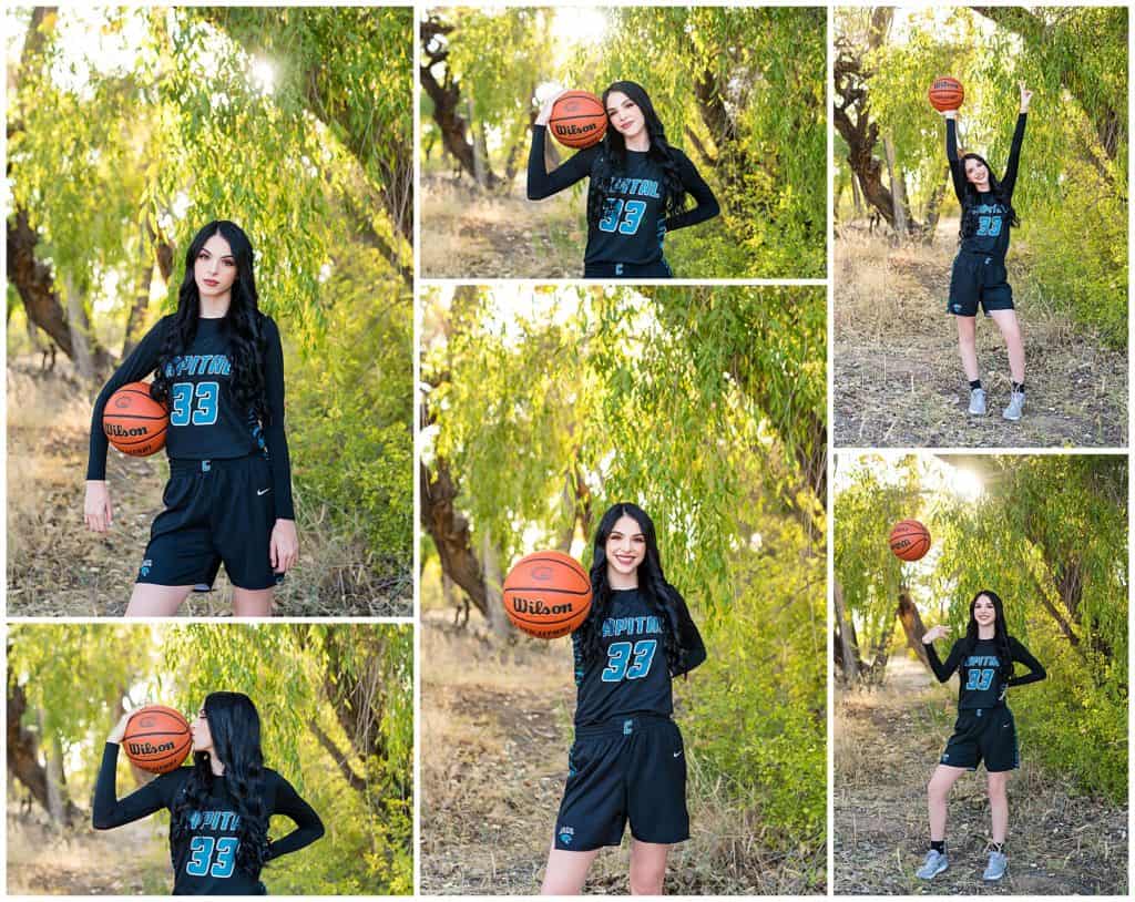 Basketball Senior Pictures , Basketball Girl, NMAA , Ethena Capital High School, Santa Fe New Mexico 