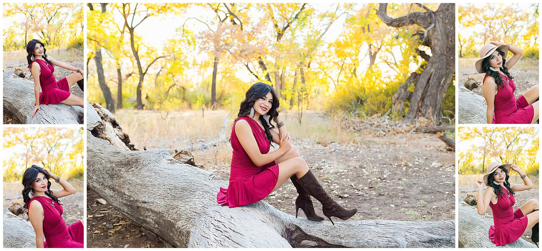 Senior pics in the Bosque along the Rio Grand River in Albuquerque, New Mexico 