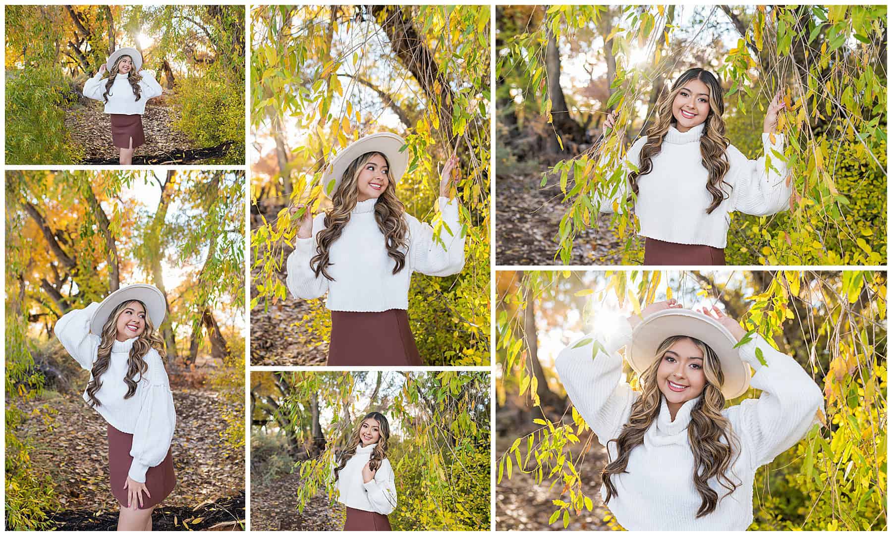 Santa Fe High School Senior during her fall Senior Portrait session in Albuquerque, New Mexico. 