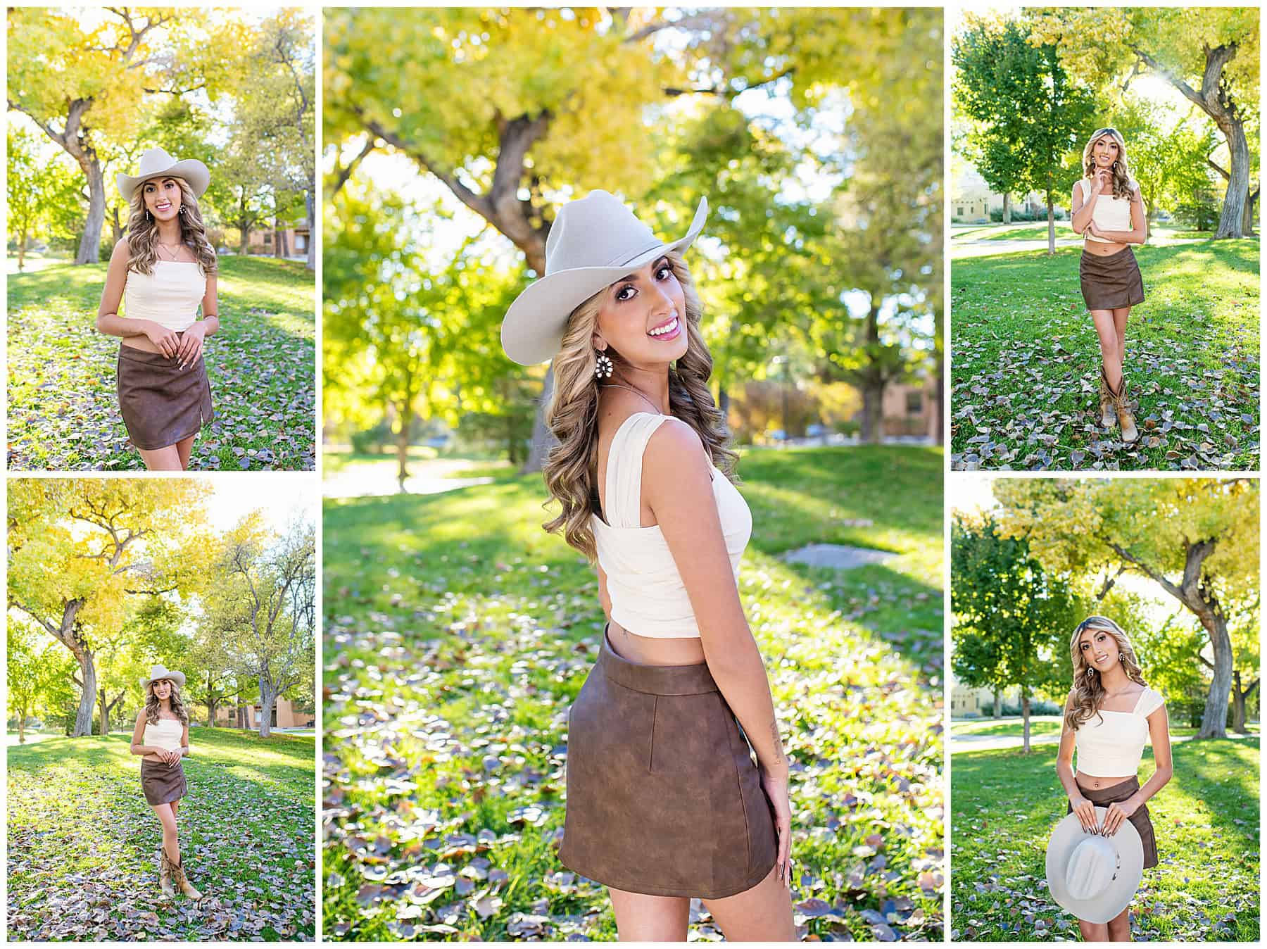 Country themed Senior portrait session at the University of New Mexico in Albuquerque, New Mexico