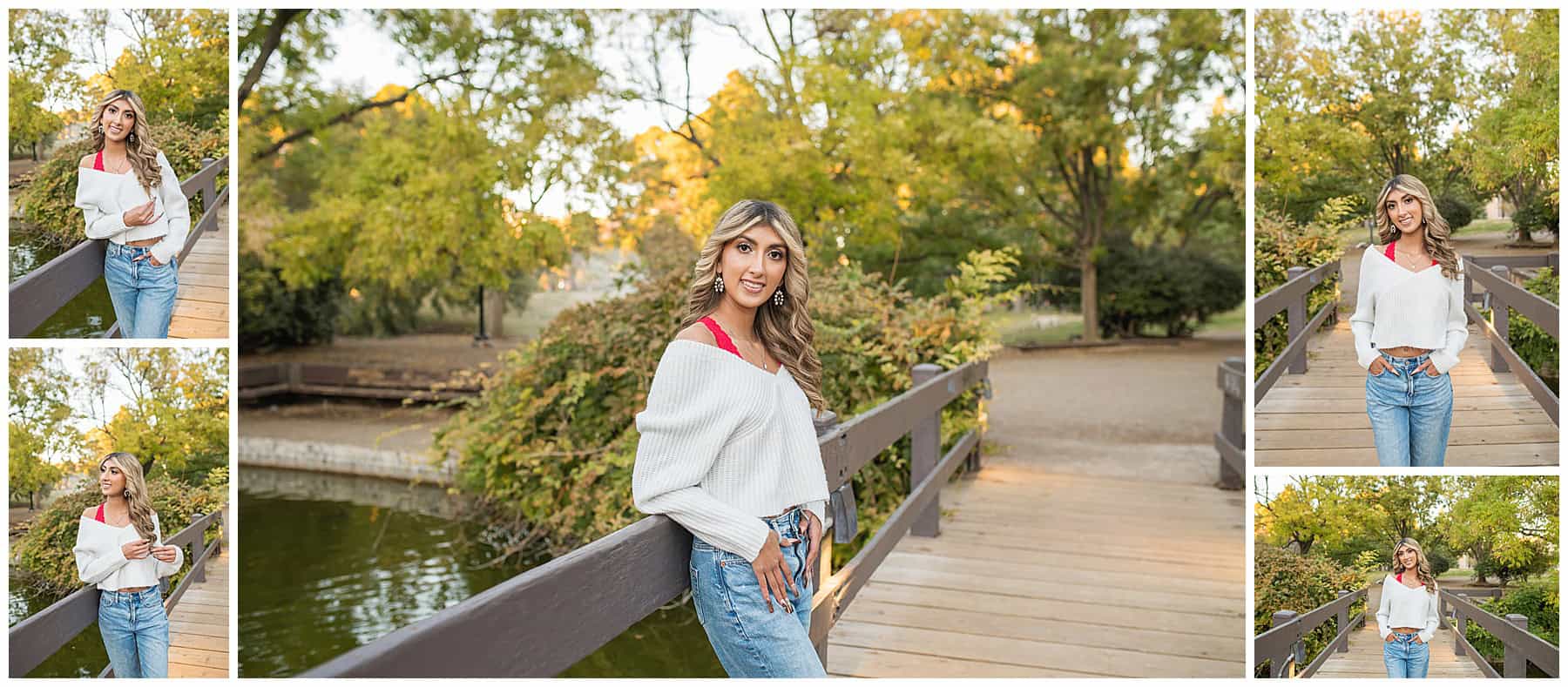 Senior Pictures at the duck pond at the University of New Mexico in Albuquerque, New Mexico