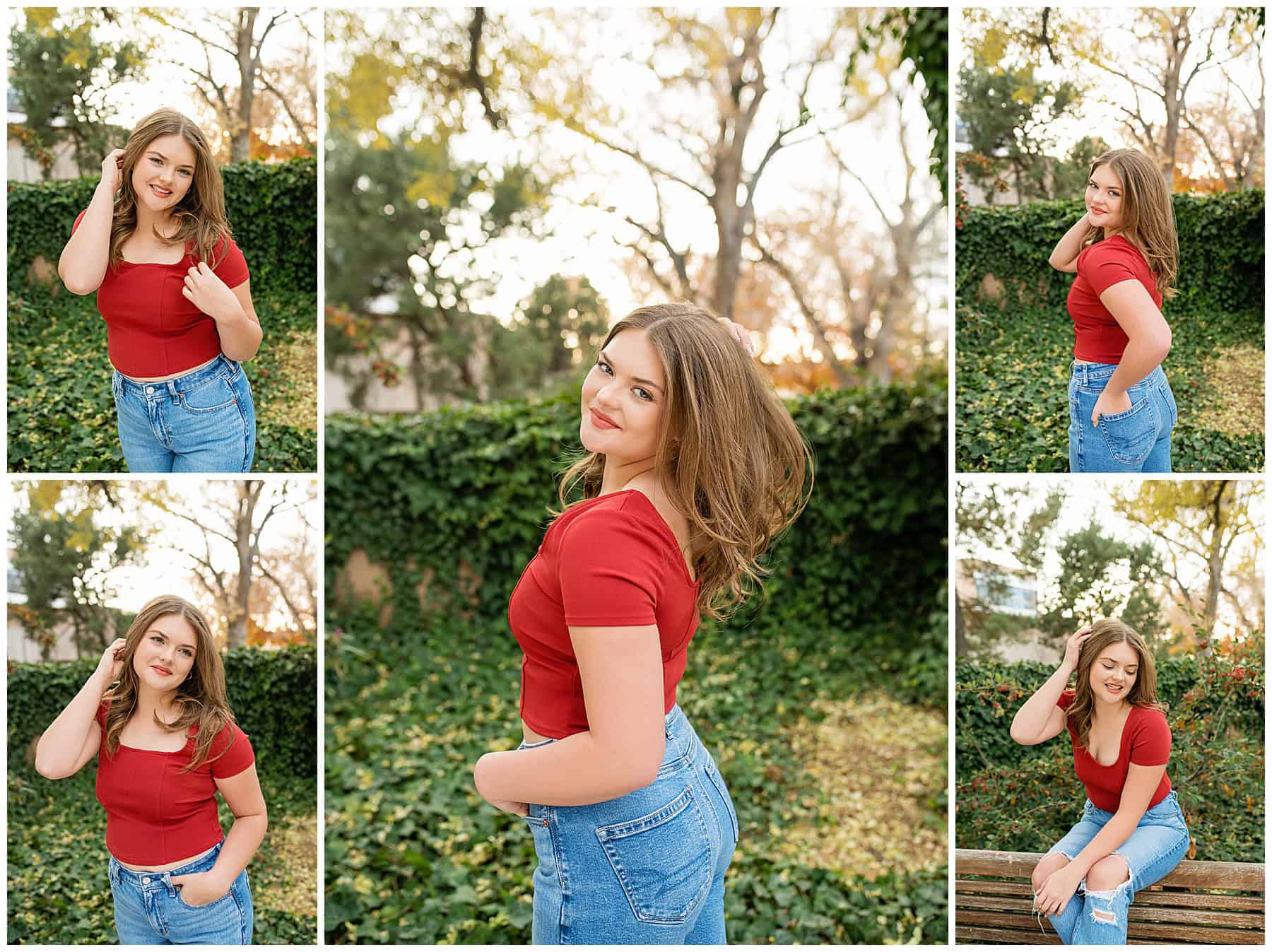 Beautiful High School Senior at her senior Portrait session in Santa Fe, New Mexico. 