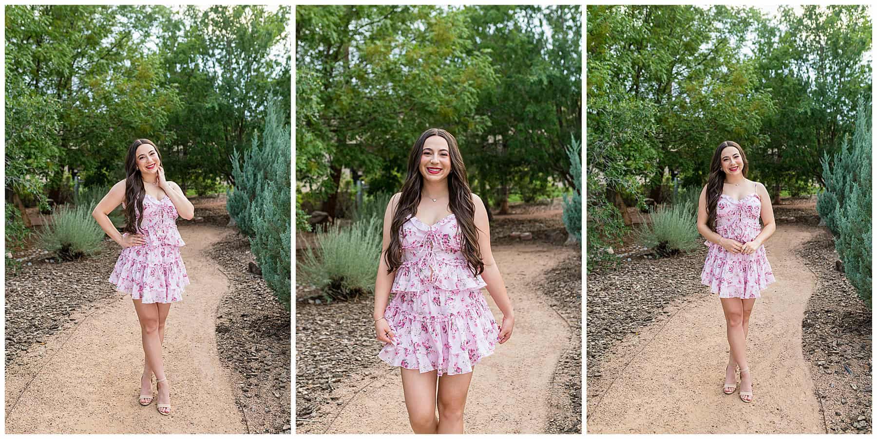 senior portrait session at Veterans Memorial Park