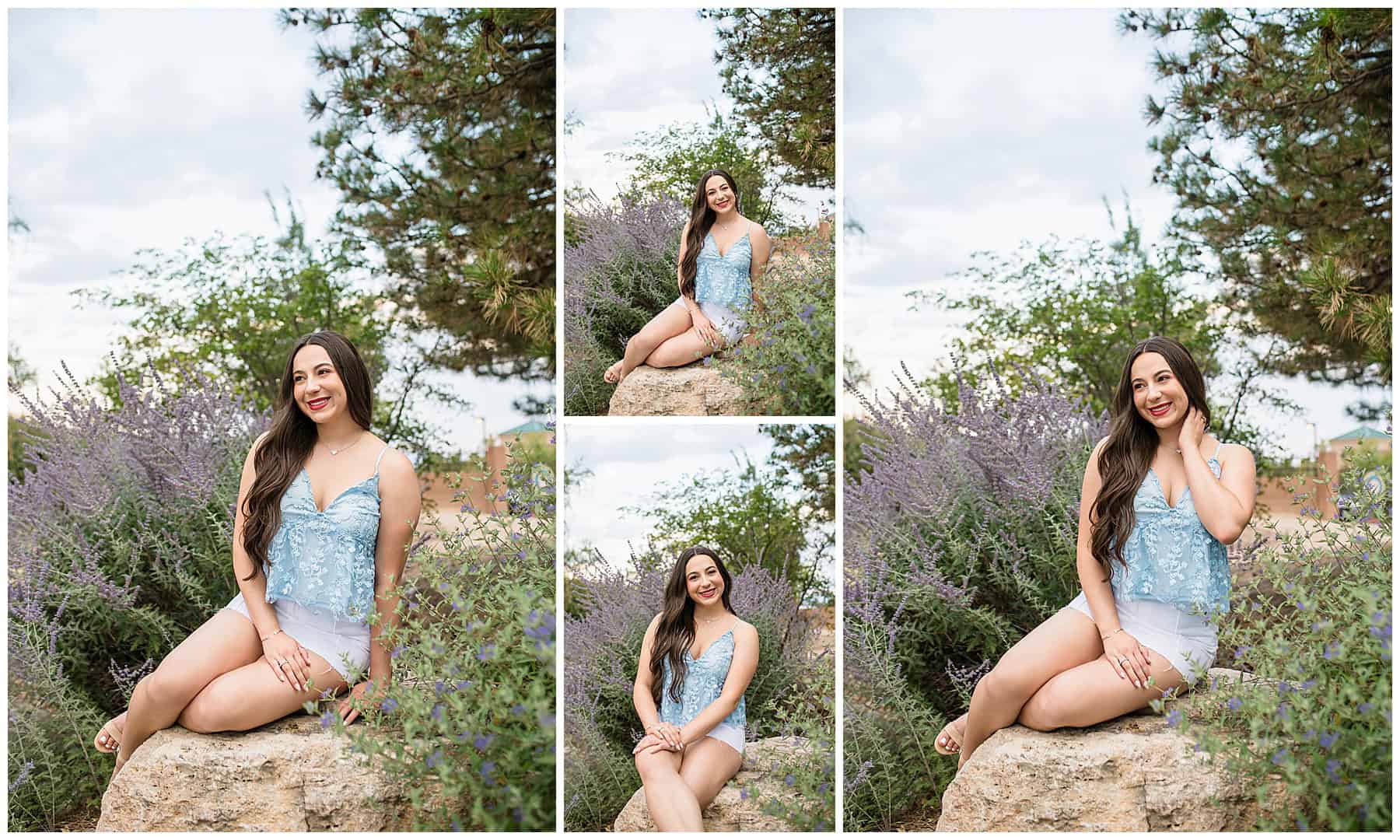 natural light portrait of high school senior outdoors