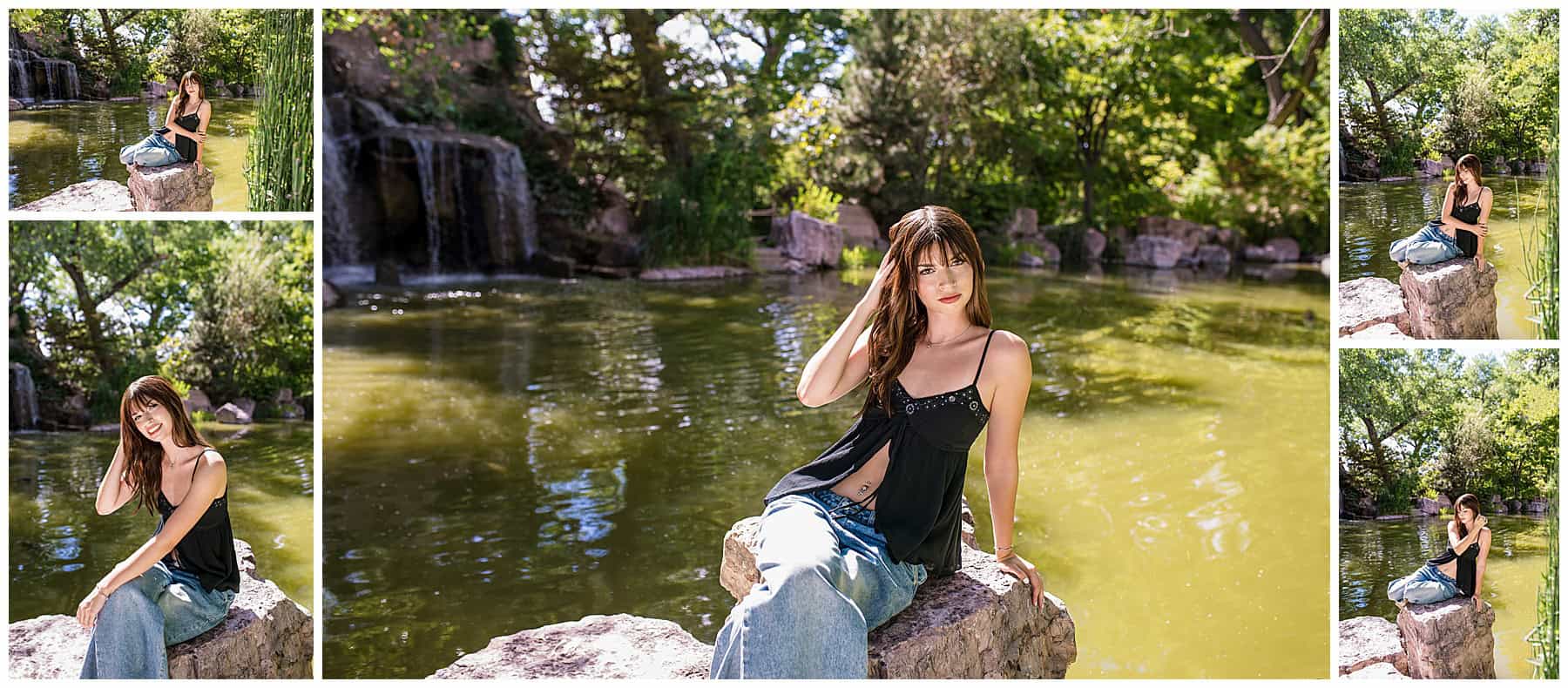 when to take senior pictures in Albuquerque fall light