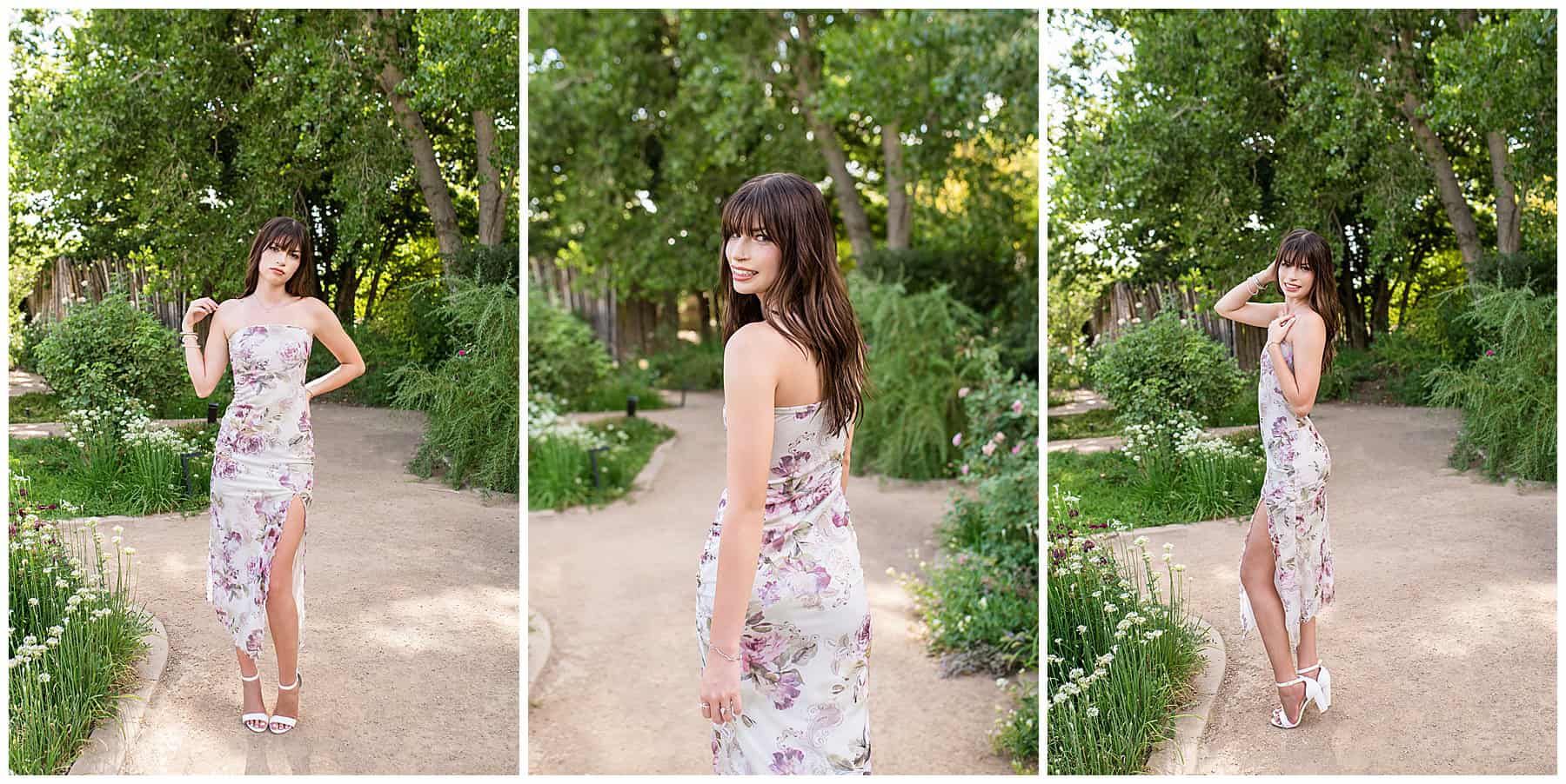 senior posing during golden hour