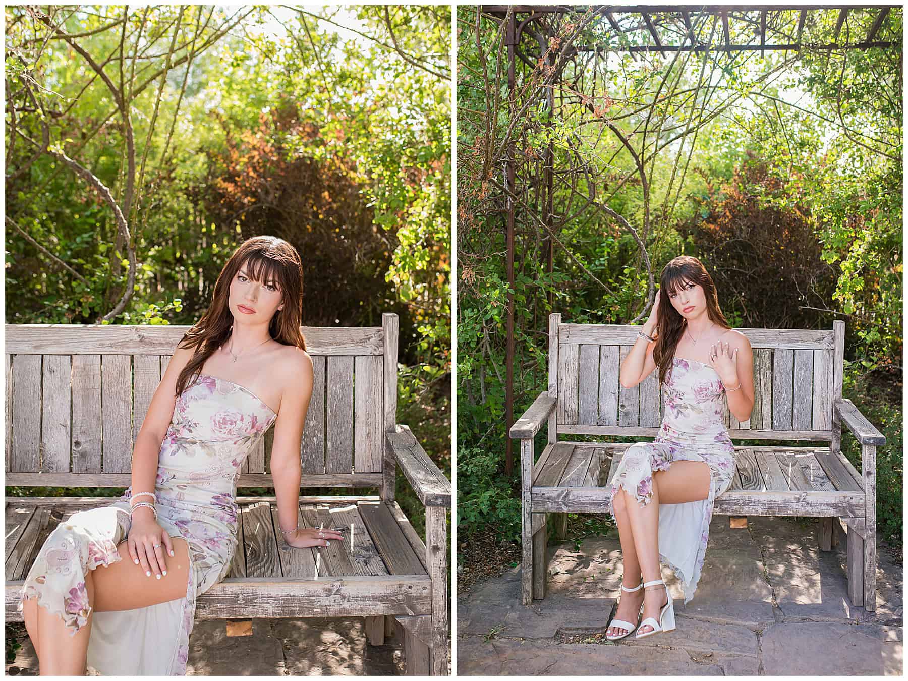 Summer senior portrait session at the ABQ BioPark 
