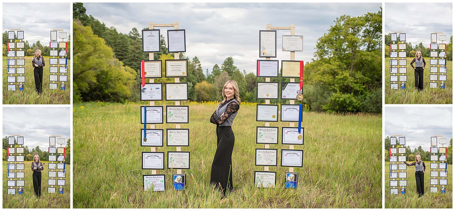 outdoor senior session in mountain setting