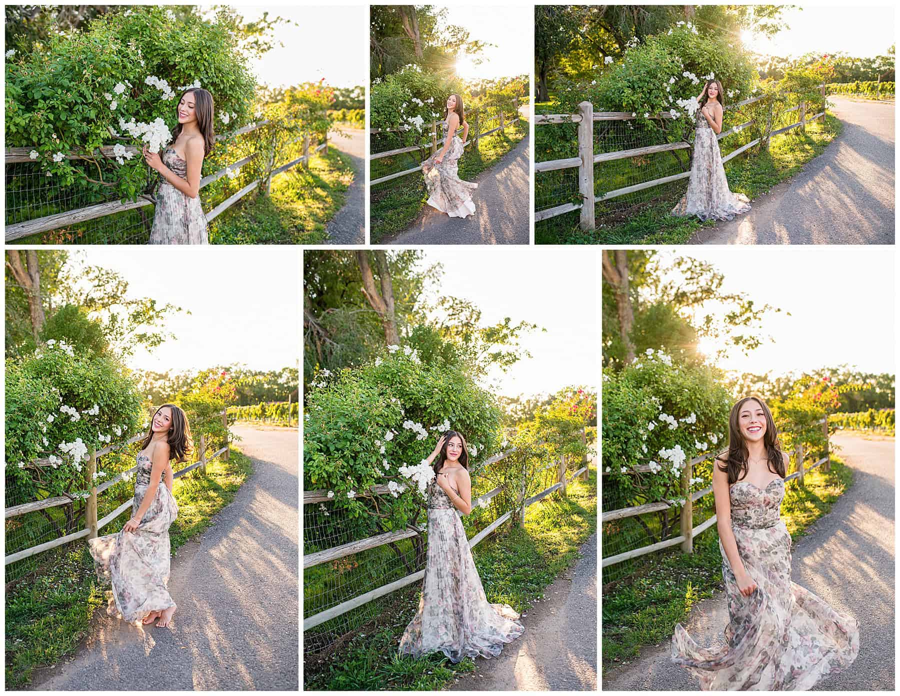 high school senior getting ready for photo session
