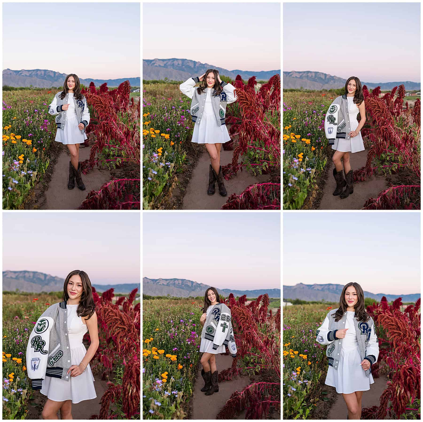 Rio Rancho High School Senior in her letterman jacket 